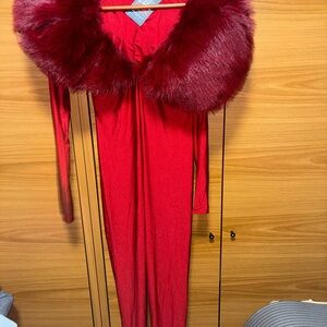 Red Long Sleeve Bodysuit